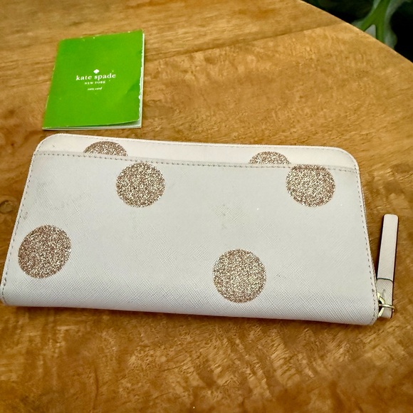 Kate Spade Black and Pink Polka Dot Wellesley Handbag and Neda Wallet Set - Picture 10 of 16